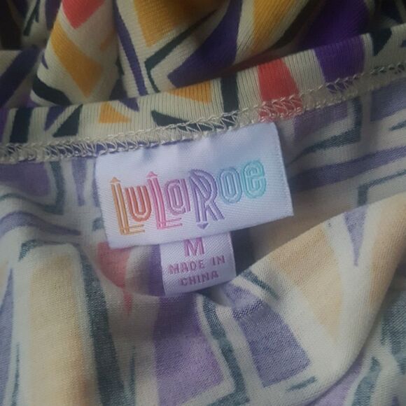 LULAROE "Nicole" Printed Dress - Size Medium - Picture 5 of 6